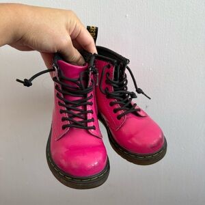 Dr. Martens Kids 1460 Patent Leather Lace Boots